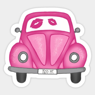 Kiss me car Sticker